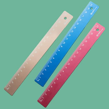 20CM алуминиева права линийка Подаръчен комплект за деца в училище Инструменти за измерване Метална линийка Kawaii Канцеларски аксесоари