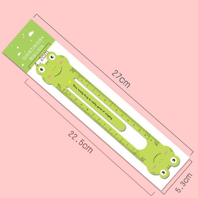 Elena Brūka 1 gab. Karikatūra Kawaii Karikatūra Dzīvnieki Kancelejas preces Zīmējums Dāvana Biroja piederumi Magnēts Plastmasa Jauki, smieklīgi, taisni lineāls