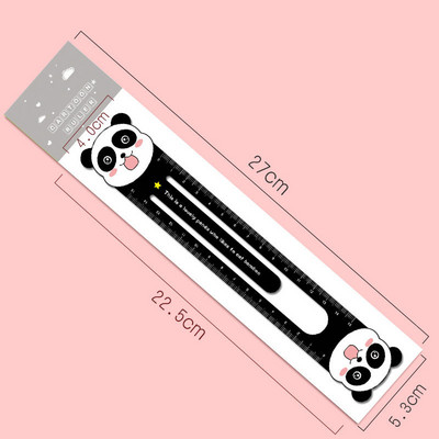 Elena Brūka 1 gab. Karikatūra Kawaii Karikatūra Dzīvnieki Kancelejas preces Zīmējums Dāvana Biroja piederumi Magnēts Plastmasa Jauki, smieklīgi, taisni lineāls