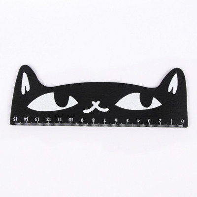 Ellen Brook 1 Piece Kawaii Cat Kitten ίσιος χάρακας Ξύλινα Εργαλεία Δώρο Σχεδίασης Κινουμένων Σχεδίων Κορεατικά σχολικά είδη γραφείου Χαρτικά