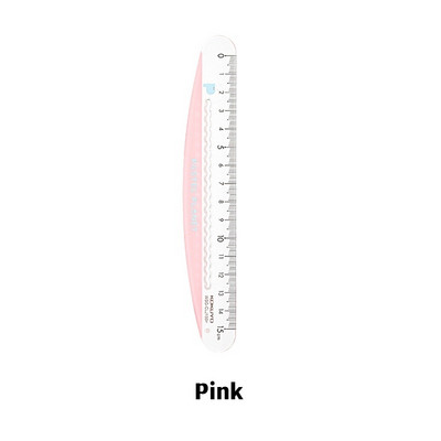 Kokuyo Pastel Planet 15cm Χάρακας Kwaii Color Wave Line Scale Straight Liner Rule School School Gift F7295