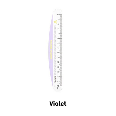 Kokuyo Pastel Planet 15cm Χάρακας Kwaii Color Wave Line Scale Straight Liner Rule School School Gift F7295