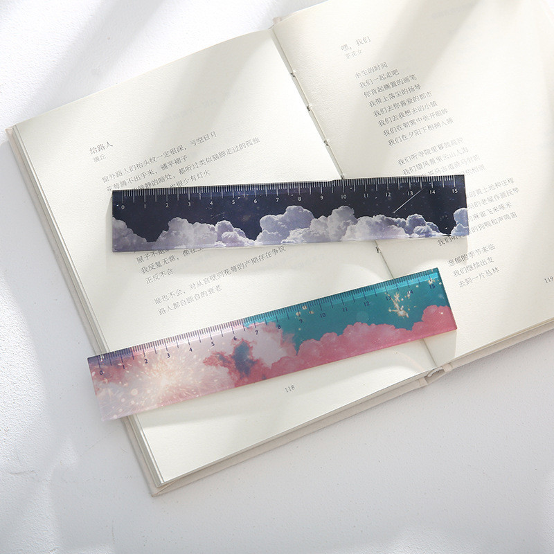 15 cm-es akril dizájn vonalzó kézi számla szerszám vonalzók diák írószerek többfunkciós barkács rajz vonalzók iskolai irodaszerek