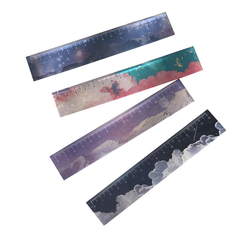 15 cm-es akril dizájn vonalzó kézi számla szerszám vonalzók diák írószerek többfunkciós barkács rajz vonalzók iskolai irodaszerek