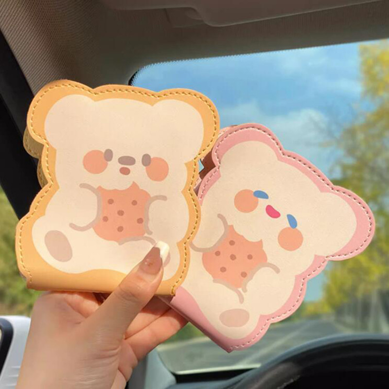 Cartoon Bear jogosítvány tulajdonosa Kawaii kártyatartó üzleti útlevél személyi igazolvány tok hordozható pénztárca hitel bankkártya táska