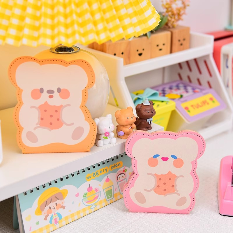 Cartoon Bear jogosítvány tulajdonosa Kawaii kártyatartó üzleti útlevél személyi igazolvány tok hordozható pénztárca hitel bankkártya táska