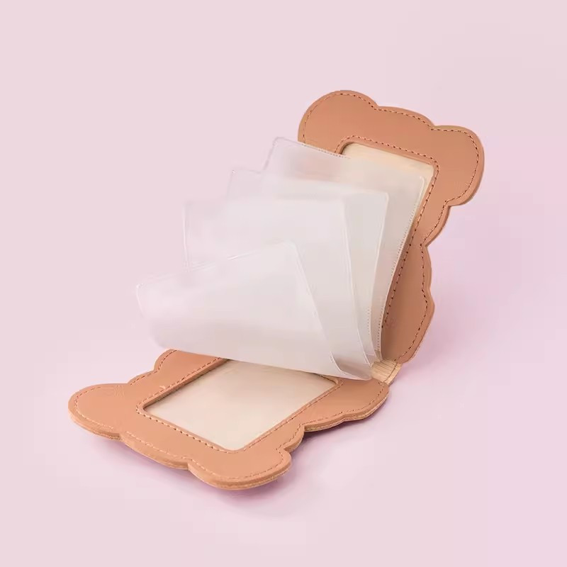 Cartoon Bear jogosítvány tulajdonosa Kawaii kártyatartó üzleti útlevél személyi igazolvány tok hordozható pénztárca hitel bankkártya táska