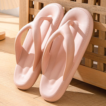 Нови дамски мъжки джапанки Плажни сандали с мека подметка Летни чехли Ежедневни обувки Леки EVA пързалки Двойки Неплъзгащи се джапанки