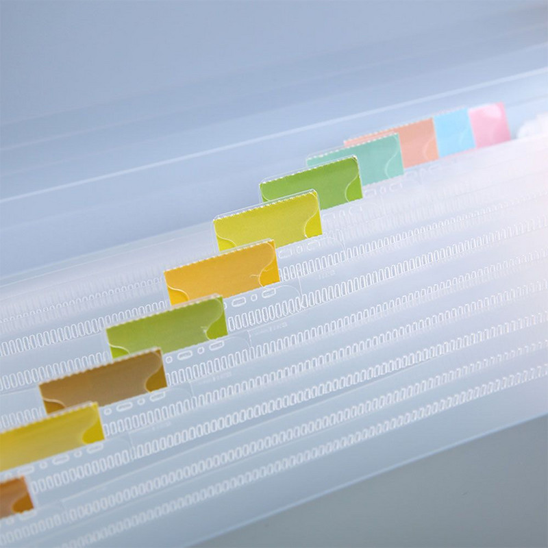 Műanyag 13 zsebes harmonika iratrendező Bővítő fájl mappa Tároló mappa bővíthető dokumentumszervező Számla nyugta ellenőrzése