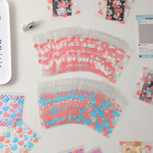 50 τεμ./συσκευασία Kawaii Love Heart Series Kpop Toploader Κάρτα Photocard Bag Storage Idol Photo Cards Προστατευτική θήκη Χαρτικά