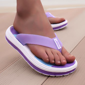 Γυναικείες παντόφλες Summer Casual Rainbow Παντόφλες Παραλίας Σαγιονάρες Παπούτσια Χοντρή σόλα Flat Memory Foam Lady Slipper zapatos para mujer