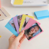 20 τεμ./συσκευασία Kpop Toploader Card Bag Ice cream Color Photocard Sleeves Idol Photo Cards Protective Storage Bag