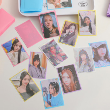 20 τεμ./συσκευασία Kpop Toploader Card Bag Ice cream Color Photocard Sleeves Idol Photo Cards Protective Storage Bag