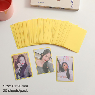 20 τεμ./συσκευασία Kpop Toploader Card Bag Ice cream Color Photocard Sleeves Idol Photo Cards Protective Storage Bag