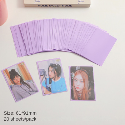 20 τεμ./συσκευασία Kpop Toploader Card Bag Ice cream Color Photocard Sleeves Idol Photo Cards Protective Storage Bag