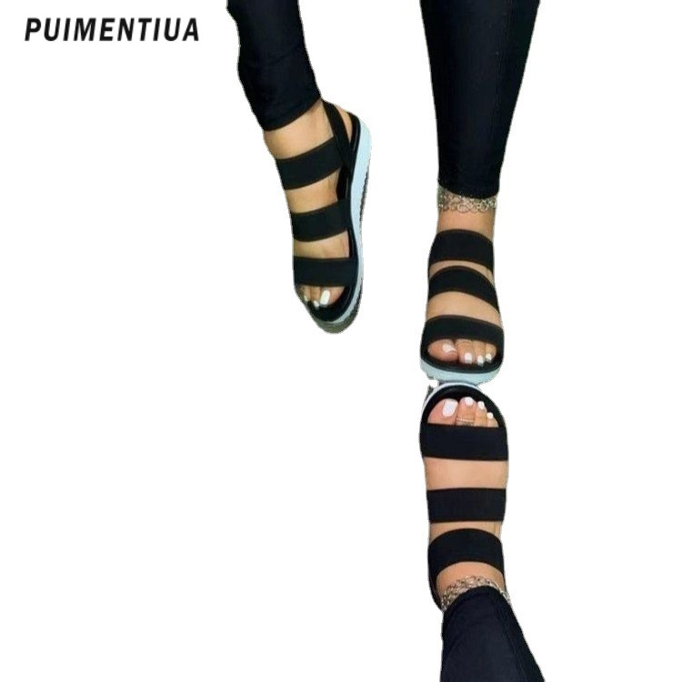 Női szandálok Könnyű sarkú szandálok Nyári cipők Női Wedge Sandal Platform Sandalias Mujer Wedges Cipők Női