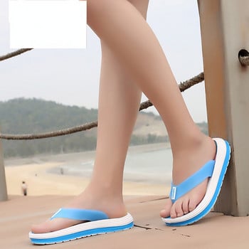 2023 Летни чехли Дамски ежедневни масажни Издръжливи джапанки Плажни сандали Дамски обувки на танкетка Раирани дамски чехли Zapatos