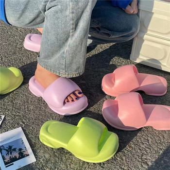 2023 Нови летни дамски чехли Дизайнерски чехли на висок ток Неплъзгащи се външни джапанки Плажни сандали Дамски пързалки Обувки за ходене