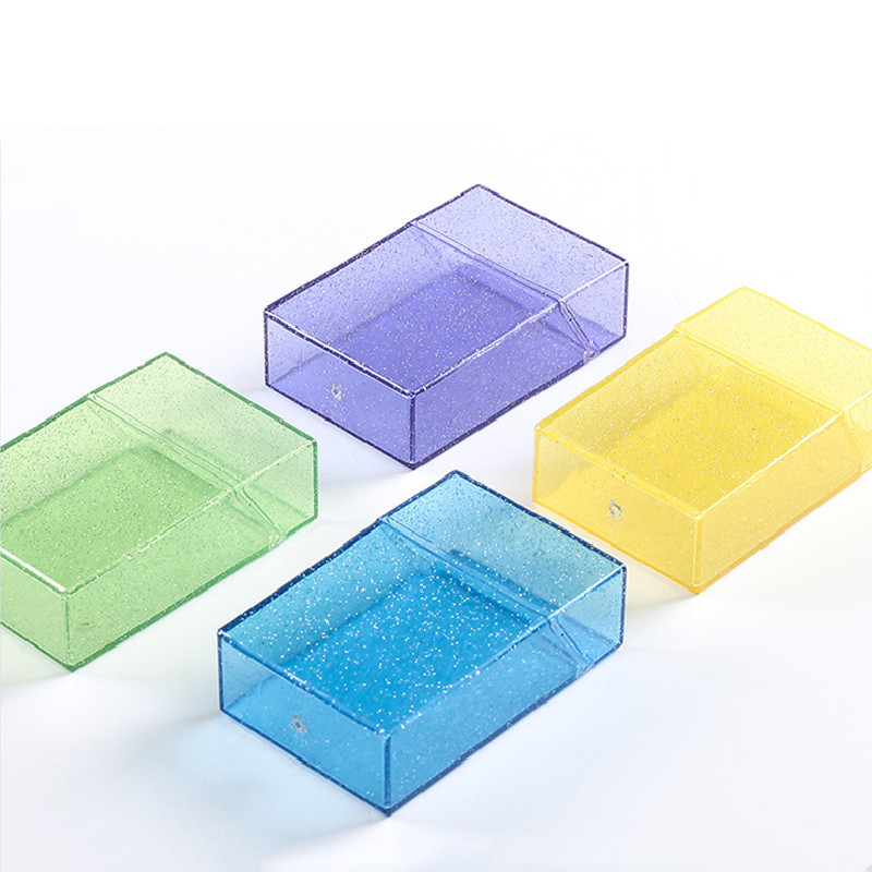 3 hüvelykes tároló doboz Kawaii írószer átlátszó fénykép Blingbling fotókártya tartó kártyatartó album fotó tároló doboz