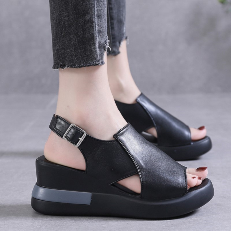 Divatos Nyári Nyári Szandál Új szexi Elegáns Női Szandál Ékcsatos Lábbeli Női Ortopéd Női Szandál