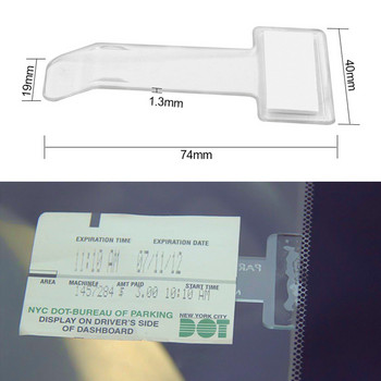 Оформление на кола Щипка за билети за паркиране Автоматична закопчалка Карта Държач за банкноти Монтаж Закопчалка Органайзер Стикери за предно стъкло за автомобилен домашен офис