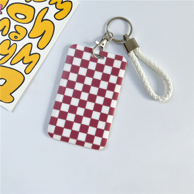 Sharkbang Chessboard Σειρά ABS Θήκη φωτογραφιών με διαφάνεια Προστατευτικό κάλυμμα λεωφορείου Κάρτες ταυτότητας μανίκια φωτογραφικές κάρτες Προμηθευτές χαρτικών