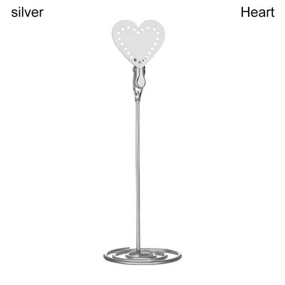 New Fashion Heart σχήμα αεροπλάνου φωτογραφία μεταλλικό κλιπ Σφιγκτήρες επιτραπέζιας βάσης Βάση κάρτας βάσης Θήκη σημειώσεων Επιτραπέζια διακόσμηση Προμήθειες γάμου
