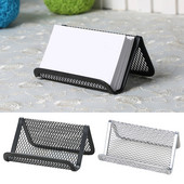 Creative Hollow Wire Mesh Θήκη επαγγελματικών καρτών Εμφάνιση βάσης Όνομα Θήκη κάρτας Ράφι για κάρτες Organizers Organizers γραφείου