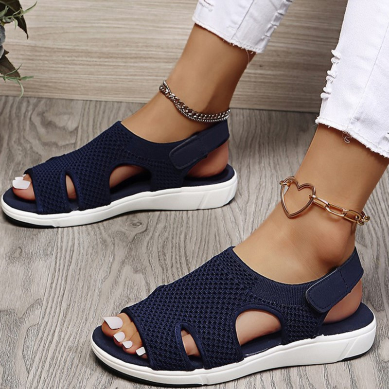 Nyári cipők Női szandálok Nyitott orrú cipők Női Légáteresztő női Szandálok Új divat Könnyű sétasandálok Mujer