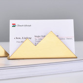 Βάση επαγγελματικών καρτών Golden Hill Shape Βάση για επαγγελματικές κάρτες Βάση για επιτραπέζια βάση καρτών για επαγγελματικές κάρτες Οργανωτές γραφείου