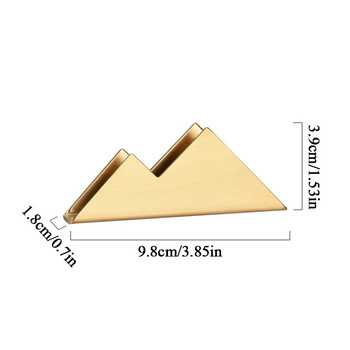 Βάση επαγγελματικών καρτών Golden Hill Shape Βάση για επαγγελματικές κάρτες Βάση για επιτραπέζια βάση καρτών για επαγγελματικές κάρτες Οργανωτές γραφείου