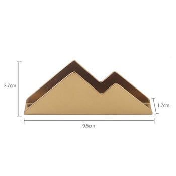 Държач Бизнес персонализиран креативен държач за карти Метален хълм Кутия за съхранение Настолна кутия за карти