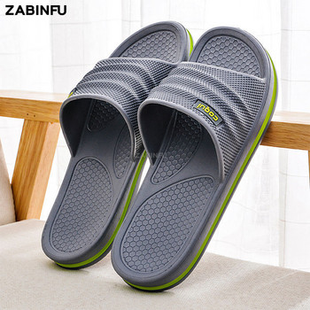 Вътрешни мъжки чехли Летни удобни неплъзгащи се чехли с платформа EVA Леки домашни обувки Чехли за баня Голям размер 45
