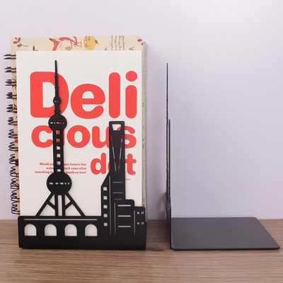 Κομψά Premium Μεταλλικά Βιβλιοθήκες Creative Hollow-out Art Landmark Book Stands Δημιουργικό δώρο Αντιολισθητικά Βιβλιοθήκες Υποστήριξη βιβλίων
