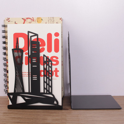 Κομψά Premium Μεταλλικά Βιβλιοθήκες Creative Hollow-out Art Landmark Book Stands Δημιουργικό δώρο Αντιολισθητικά Βιβλιοθήκες Υποστήριξη βιβλίων