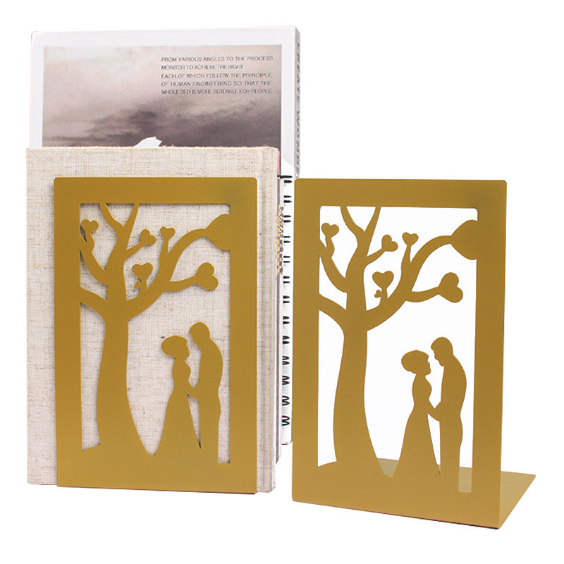 Stílusos prémium fém könyvtartók Kreatív, üreges művészet Landmark könyvállványok Kreatív ajándék csúszásmentes könyvtartók Könyvtámogatás