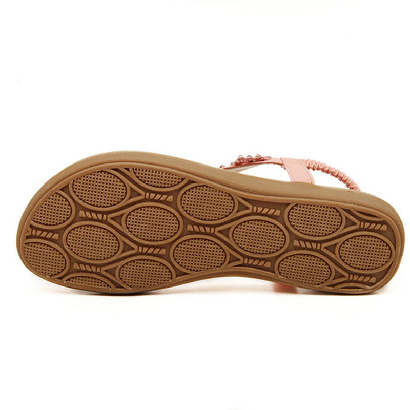 CEYANEAO 2023 nyári új női szandál bokapánt rózsaszín fehér participő strandszandál Bohemia női alkalmi cipő lapos E1982