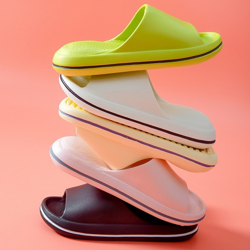 Nyári puha Cipők Férfi Felhő Papucs Beltéri Néma Fürdőszoba Csúszásgátló csúszdák Puha Eva Strand papucsok Női szabadidő szandálok 2023