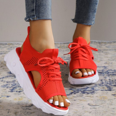 Μεγάλο μέγεθος 35-42 Γυναικεία σανδάλια 2023 Casual Platform Γόβες Γυναικεία Παπούτσια με χοντρή σόλα Sandalias Beach Shoes Γυναικεία φλατ σανδάλια