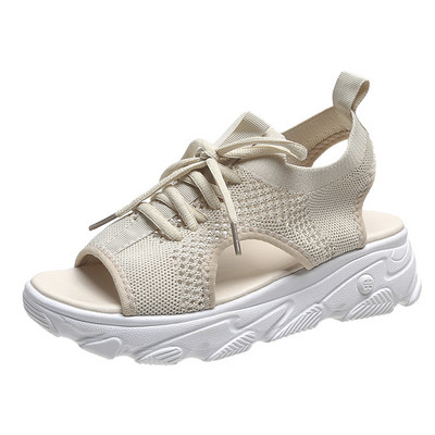 Μεγάλο μέγεθος 35-42 Γυναικεία σανδάλια 2023 Casual Platform Γόβες Γυναικεία Παπούτσια με χοντρή σόλα Sandalias Beach Shoes Γυναικεία φλατ σανδάλια