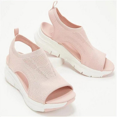 Μεγάλο μέγεθος 35-42 Γυναικεία σανδάλια 2023 Casual Platform Γόβες Γυναικεία Παπούτσια με χοντρή σόλα Sandalias Beach Shoes Γυναικεία φλατ σανδάλια