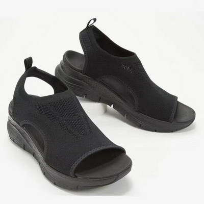 Μεγάλο μέγεθος 35-42 Γυναικεία σανδάλια 2023 Casual Platform Γόβες Γυναικεία Παπούτσια με χοντρή σόλα Sandalias Beach Shoes Γυναικεία φλατ σανδάλια