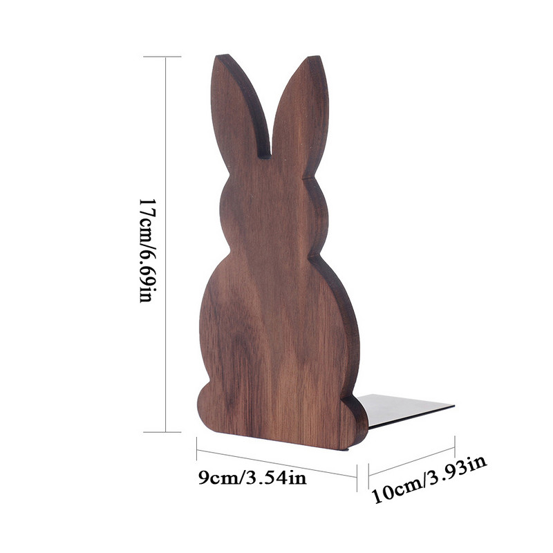 Lovely Rabbit Nature fából készült könyvtartók Iroda Kezdőlap Könyvvégek Polc Könyvespolc Állványtartó Asztali Szervezet Könyvrendező