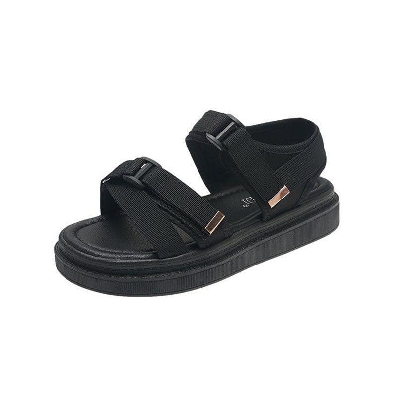 Nyári cipő női lapos platform szandál Női puha bőr alkalmi nyitott orrú Gladiátor ékek Női cipők