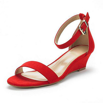 Дамски сандали 2022 г. Нови летни обувки на танкетка за жени Гладиаторски сандали с каишка с платформа и отворени пръсти Ежедневни римски дамски обувки