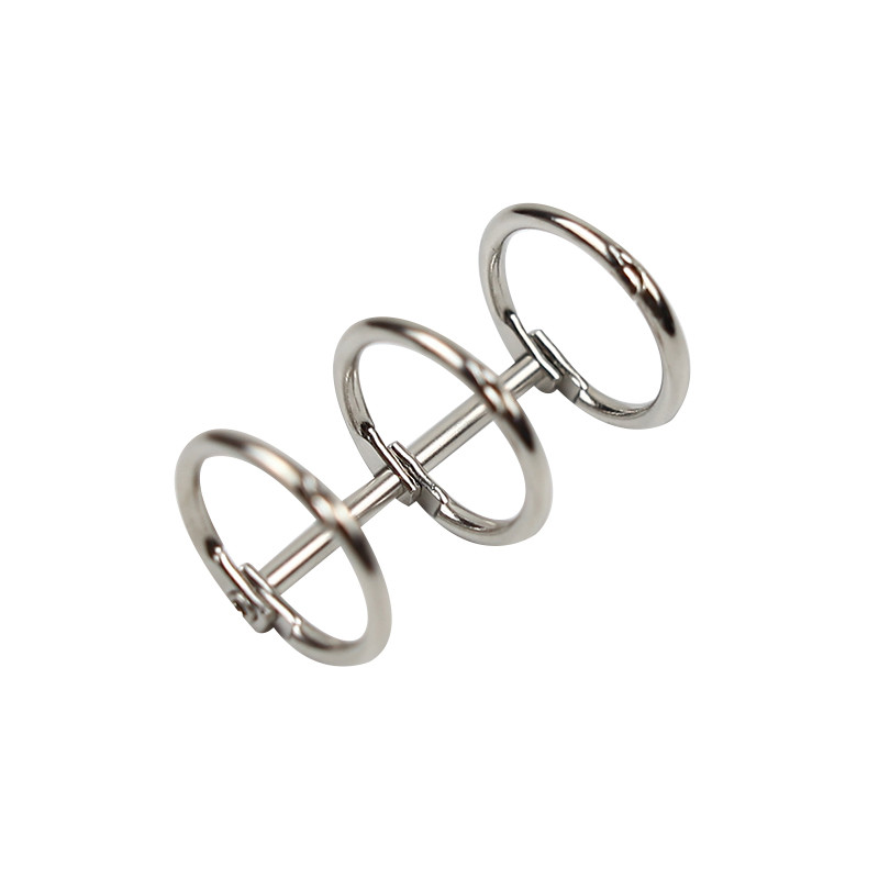 MOHAMM 1 db 3-lyukú fém kliptetős könyvgyűrűk laza iratgyűjtő A5 A6 A7 papír tárolóeszközhöz Scrapbooking kézműves barkácsolás diák