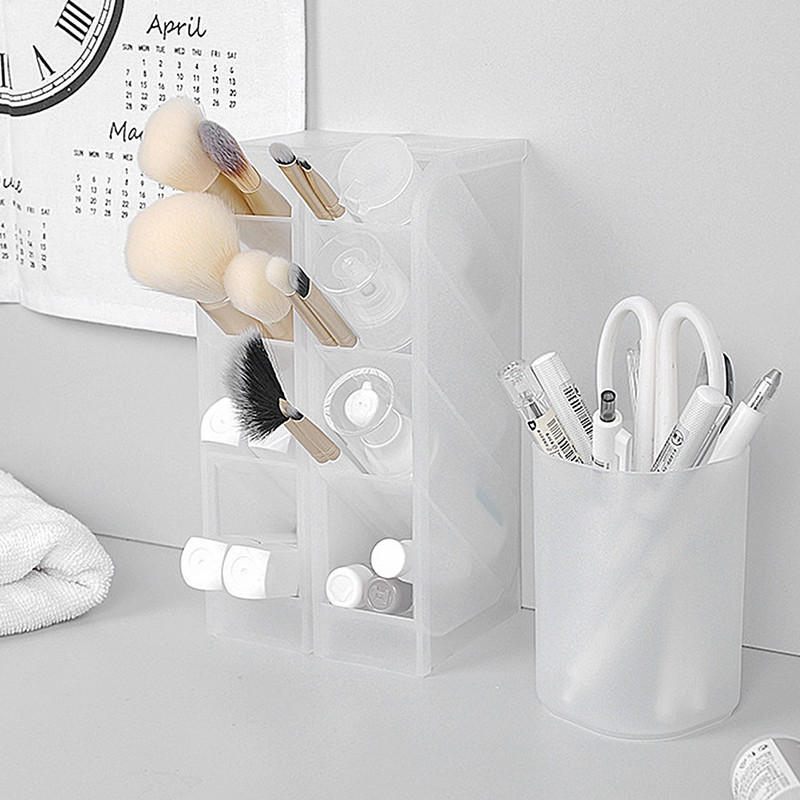 Kawaii asztali tolltartó színes japán asztali rendszerező ceruza tárolódoboz sminkek aranyos iskolai írószerek irodai kiegészítők