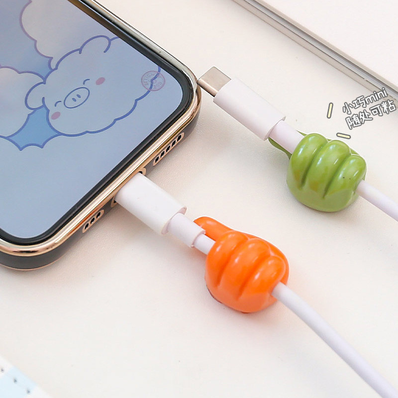 Öntapadó fali dekorációs kampó Kreatív szilikon hüvelykujj kulcstartó kampó Otthoni/irodai adatkábelcsipesz vezetékes asztali rendszerező