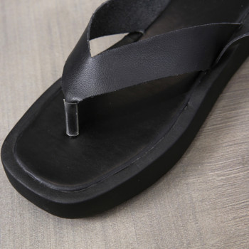 2023 Летни нови сандали с дебела подметка Дамски спортни сандали на платформа с дебела подметка и кръстосана катарама на глезена Дамски плажни обувки