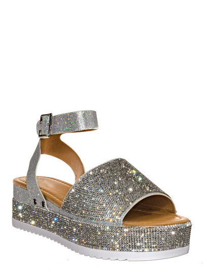 Νέα μόδα Rhinestone Wedge Γυναικεία Σανδάλια Καλοκαίρι 2022 Ψηλοτάκουνα Παπούτσια Πλατφόρμας Γυναικεία Σανδάλια Πλατφόρμας Zapatos Mujer Ενήλικες